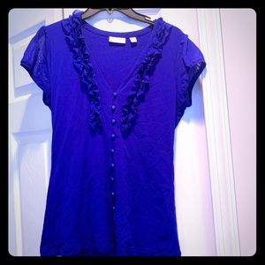 NY&CO. DRESSY TOP SIZE MEDIUM